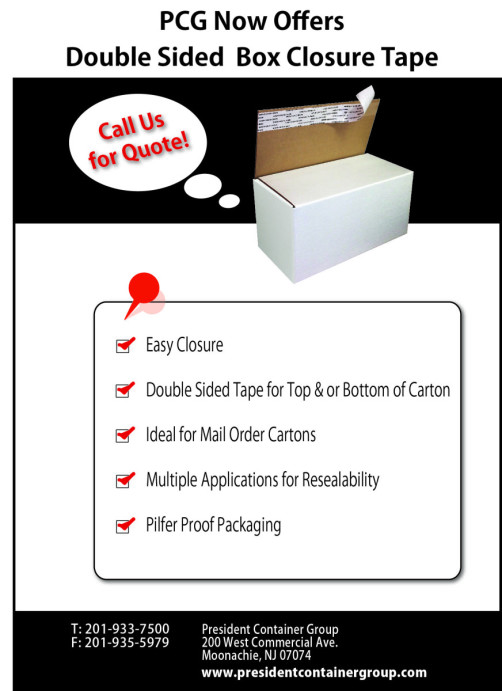 Double Sided Box Closure Tape Corrugated Box Manufacturer Packaging